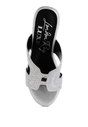 Marnier Diamante & Rhinestone Detail Cut-Out Sandals-4