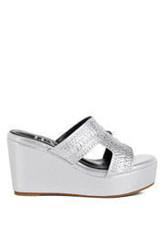 Marnier Diamante & Rhinestone Detail Cut-Out Sandals-0