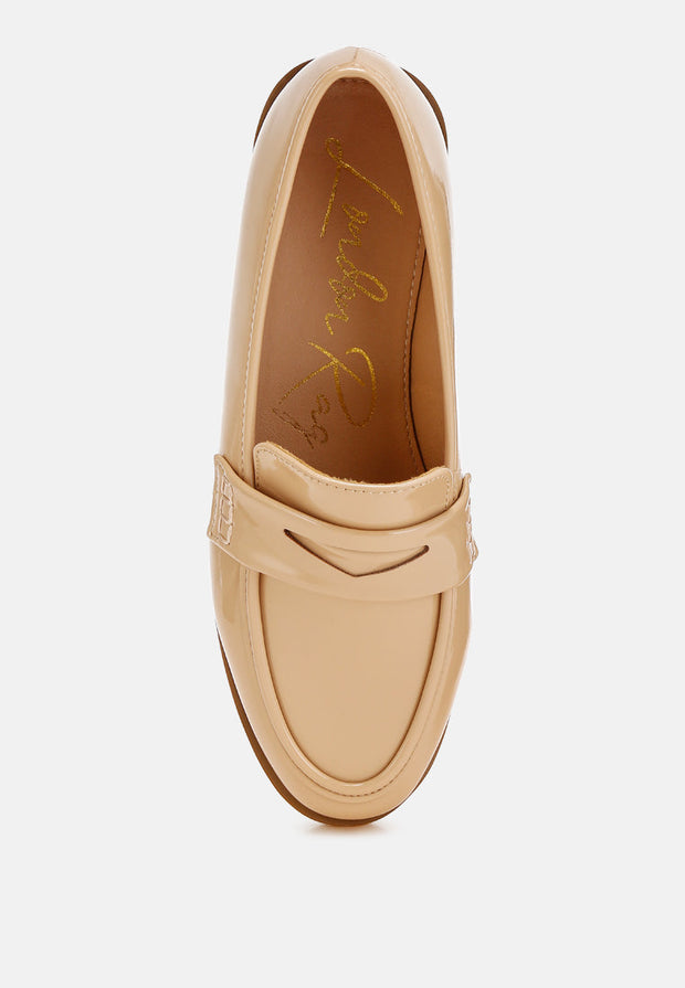 Mogul Penny Strap Detail Loafers-3