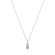 Enigma sterling silver necklace-0