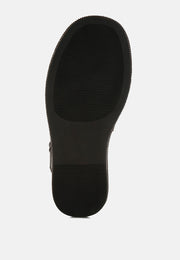 Nensis Rhinestone Embellished Flatform Sandals-4