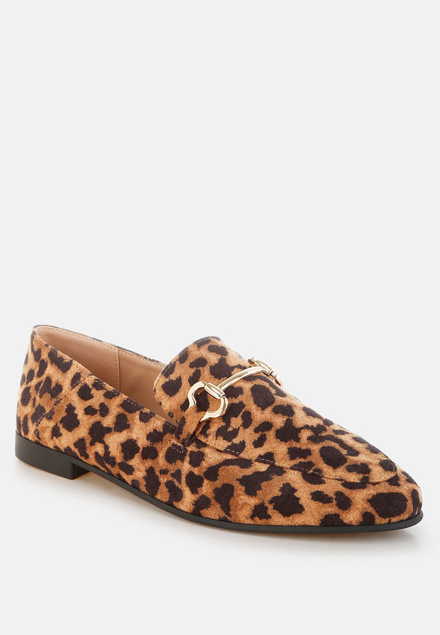 Noltas Horsebit Embellished Flat Loafers-1