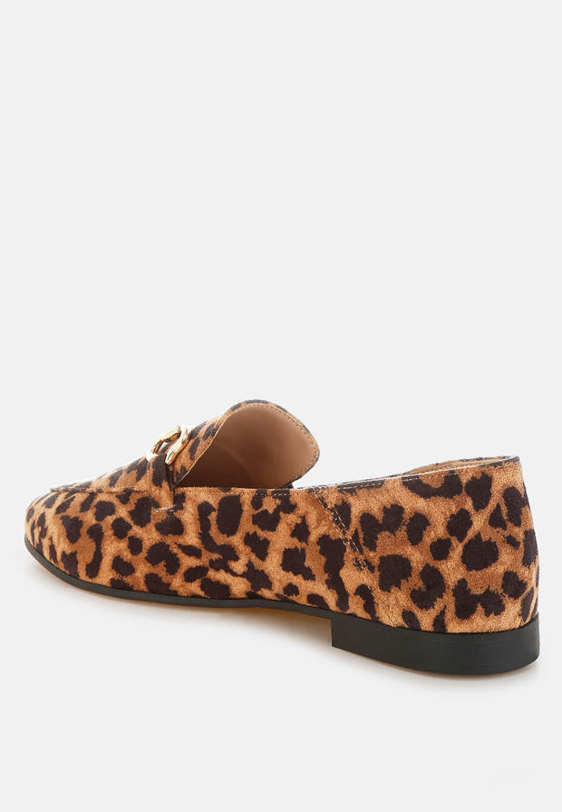 Noltas Horsebit Embellished Flat Loafers-2