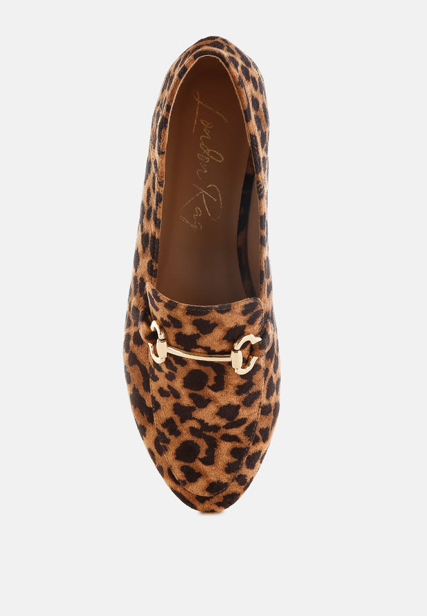 Noltas Horsebit Embellished Flat Loafers-3