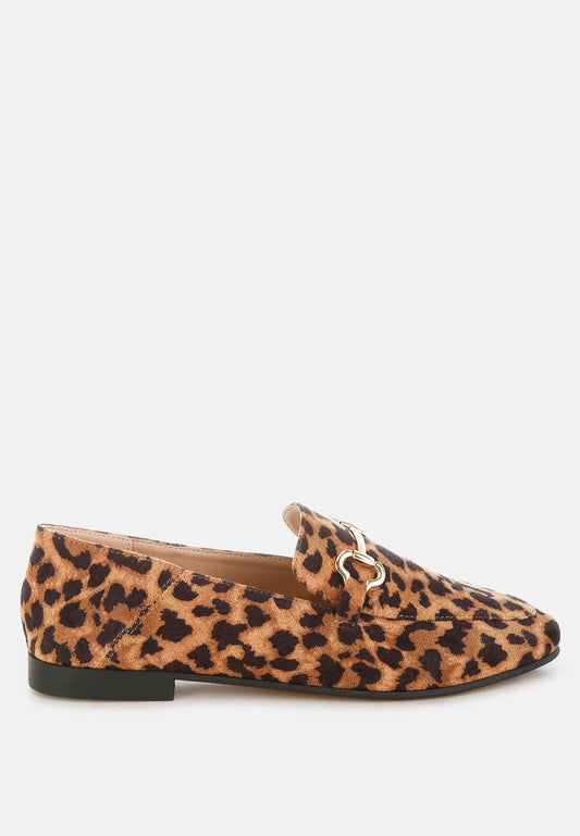 Noltas Horsebit Embellished Flat Loafers-0