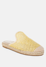 Nongai Raffia Espadrilles Mules-1