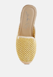 Nongai Raffia Espadrilles Mules-3