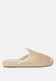 Nongai Raffia Espadrilles Mules-5