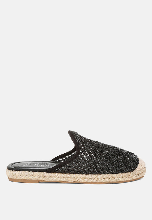 Nongai Raffia Espadrilles Mules-6