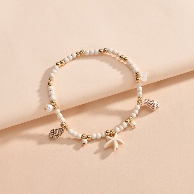 Tobillera tejida Ocean Muse