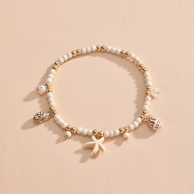 Tobillera tejida Ocean Muse