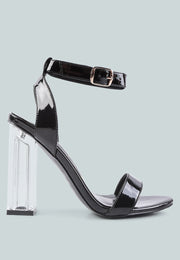 Poloma Clear Block Heel Party Sandals-6