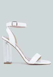 Poloma Clear Block Heel Party Sandals-0