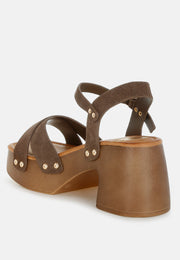 Pikansa Studded Real Suede Clog Sandals-2