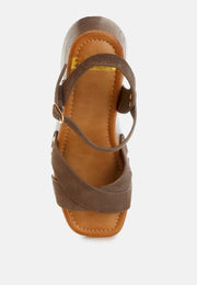 Pikansa Studded Real Suede Clog Sandals-3