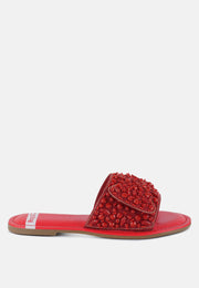 Pipa Big Bow Beaded Flats-0
