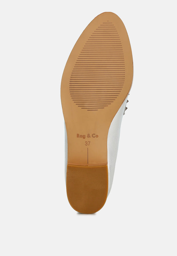 Potania Penny Strap Metallic Loafers-4
