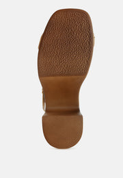 Qasa Studded Raffia Clog Sandals-4