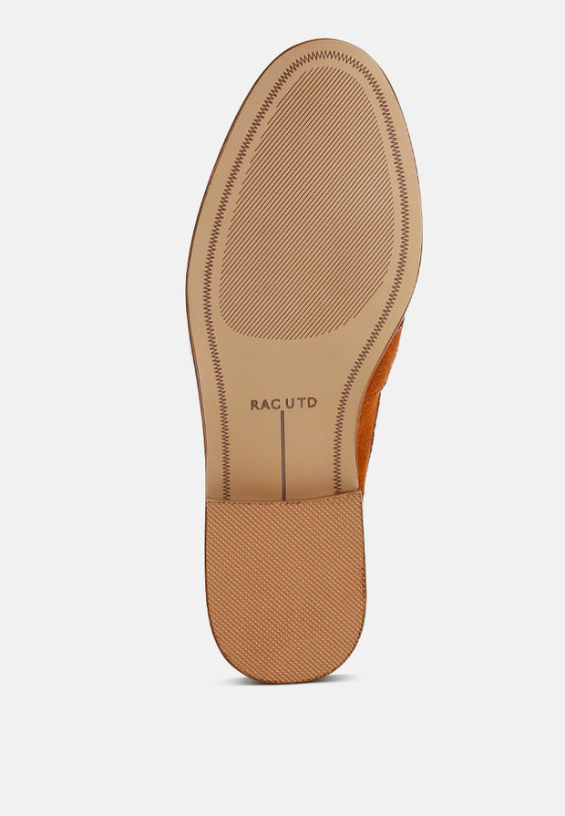 Rhone Tassels Detail Genuine Suede Loafers-4