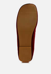Robua Velvet Flat Loafers-4