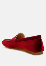Robua Velvet Flat Loafers-2