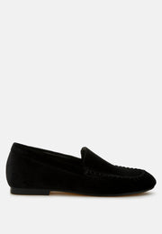 Robua Velvet Flat Loafers-5