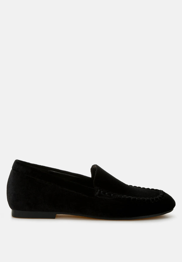 Robua Velvet Flat Loafers-5