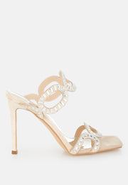 Romashka Cut Out Detail Stiletto Heel Sandals-0