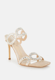 Romashka Cut Out Detail Stiletto Heel Sandals-1