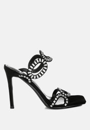 Romashka Cut Out Detail Stiletto Heel Sandals-5