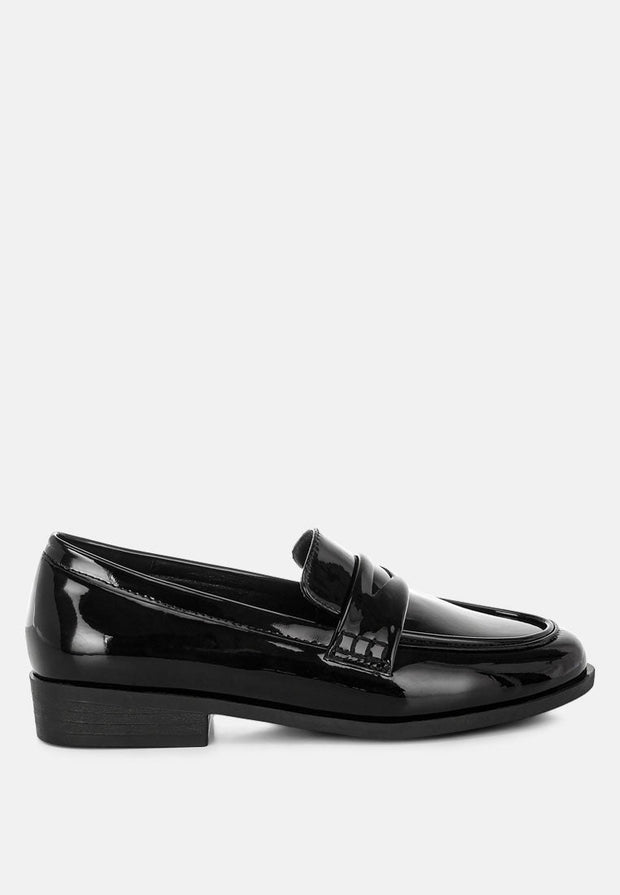 Mogul Penny Strap Detail Loafers-8