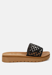 Sayura Woven Slip-On Flatforms-6