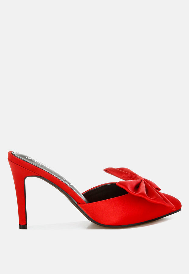 Sidonie Bow Detail Stiletto Mules-6