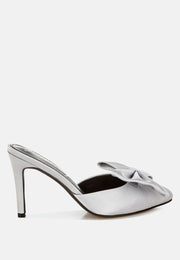 Sidonie Bow Detail Stiletto Mules-7