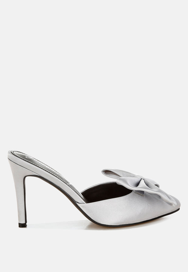 Sidonie Bow Detail Stiletto Mules-7