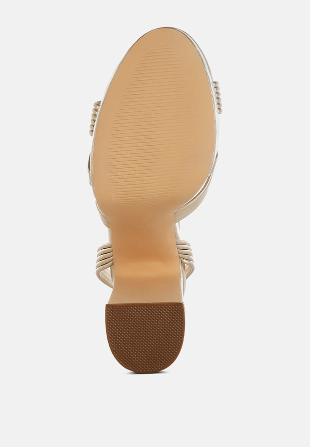 Socialite Metallic Ankle Strap Heel Sandals-4