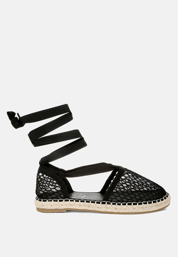 Sonara Mesh Flat Espadrille Sandals-6