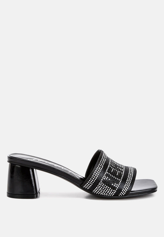 Studio 55 Rhinestone Embellished New York Sandals-0