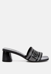 Studio 55 Rhinestone Embellished New York Sandals-0
