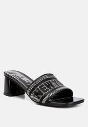 Studio 55 Rhinestone Embellished New York Sandals-1