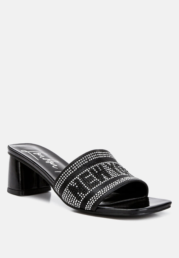 Studio 55 Rhinestone Embellished New York Sandals-1