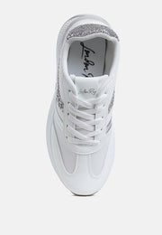 Tapers Glitter Detail Chunky Sneakers-3