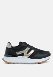 Tapers Glitter Detail Chunky Sneakers-5