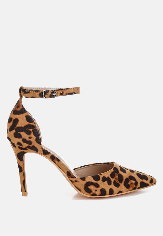 Ushra Microfiber Stiletto Sandals-0