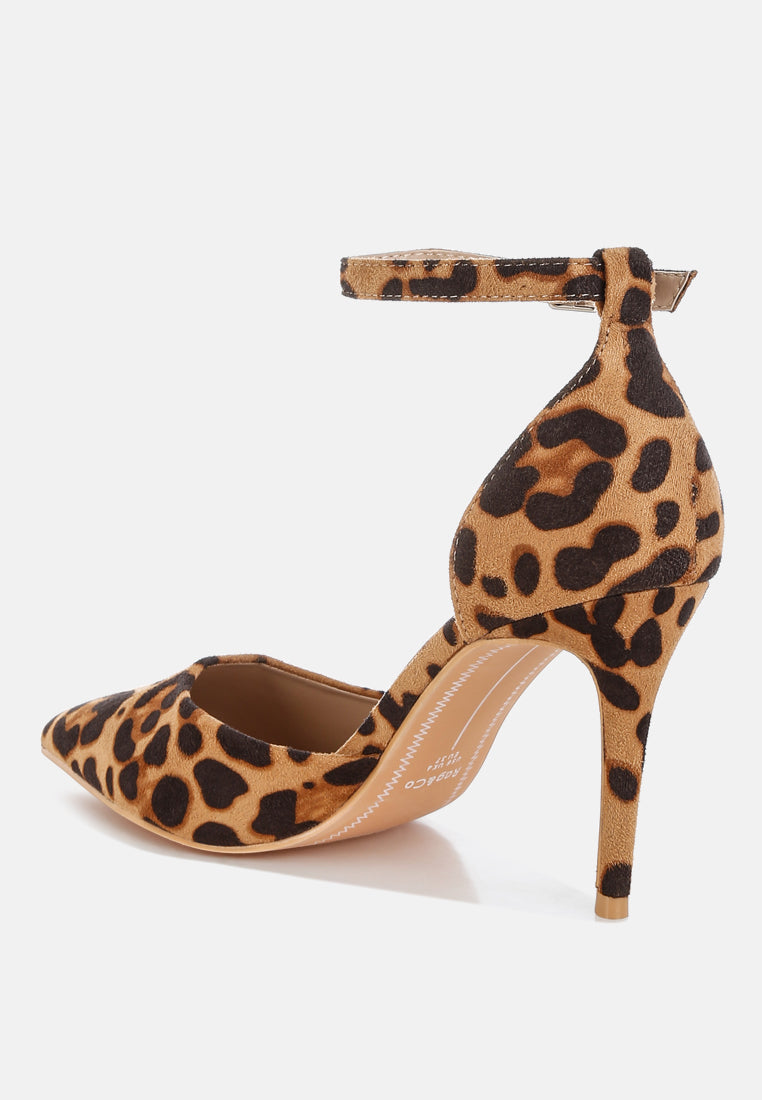 Ushra Microfiber Stiletto Sandals-2