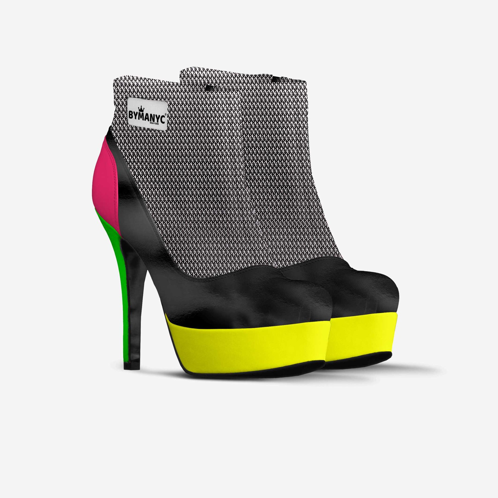 Vegan Ankle Boot Platform BYMANYC® New York Fierce Black-2