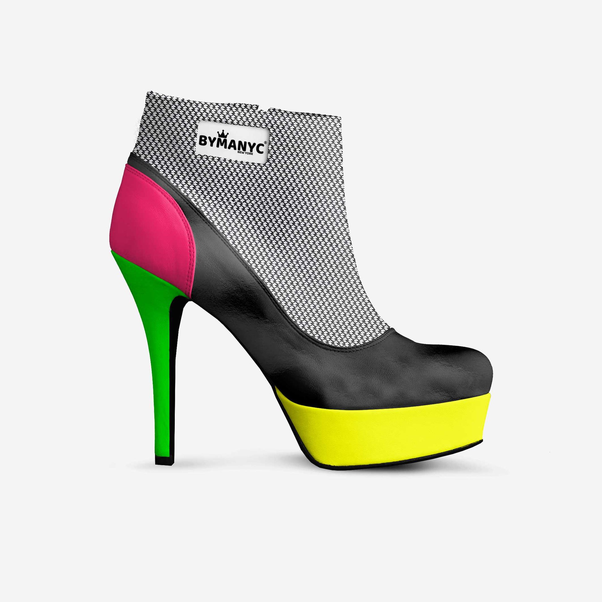 Vegan Ankle Boot Platform BYMANYC® New York Fierce Black-3