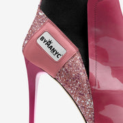 Vegan Heeled Shoe Women BYMANYC ® New York Soho Pink Blaze-1