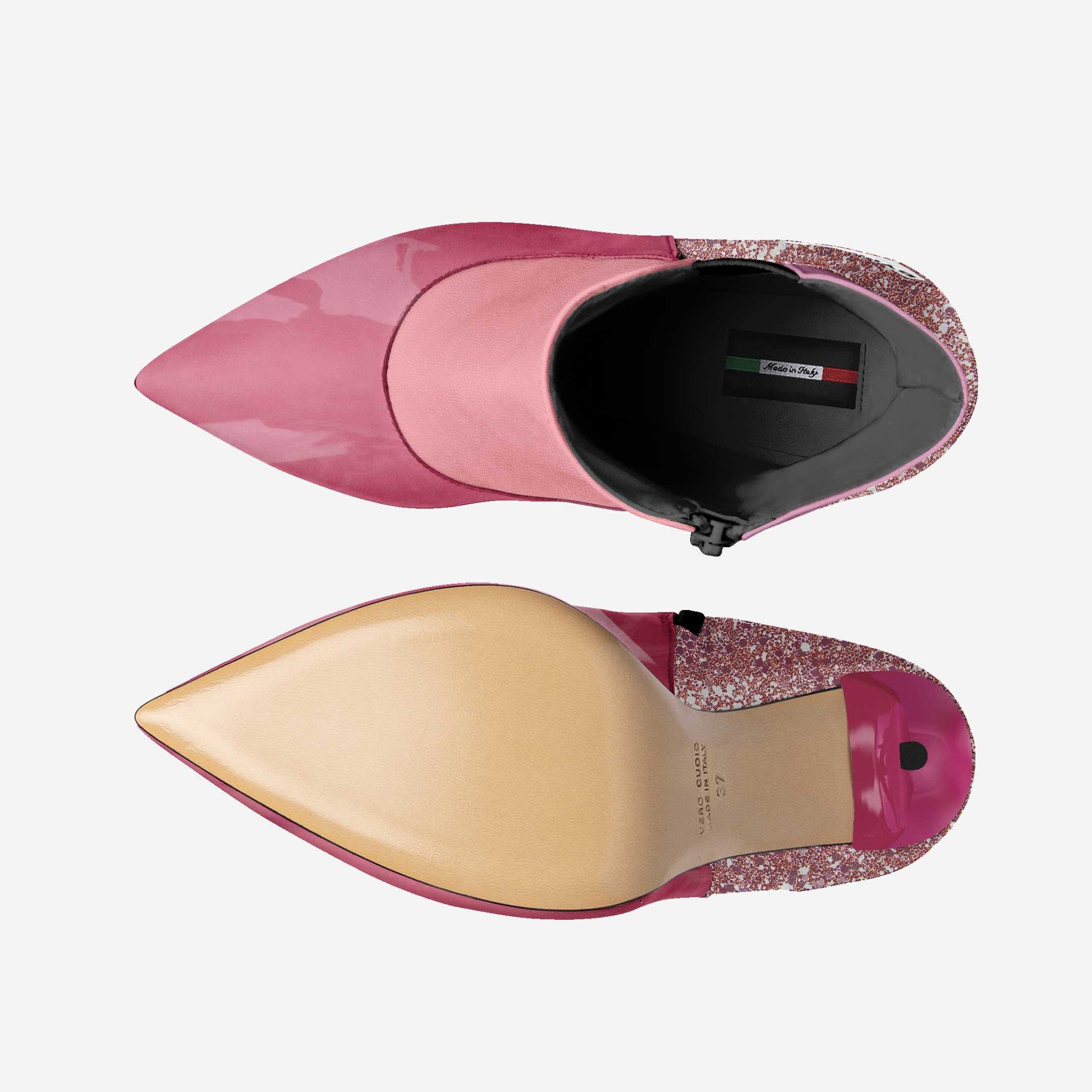 Vegan Heeled Shoe Women BYMANYC ® New York Tribeca Blush Twist-1