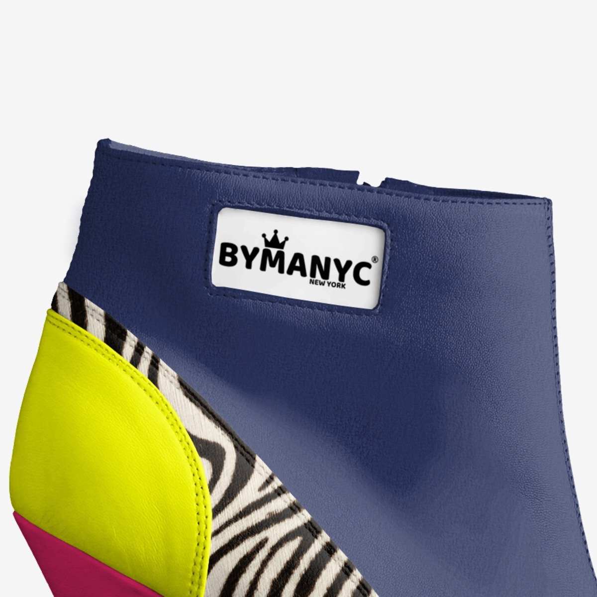 Vegan Platform Ankle Boots BYMANYC ® New York Bold Black-2